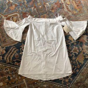 NWT Boston Proper Off The Shoulder White Dress